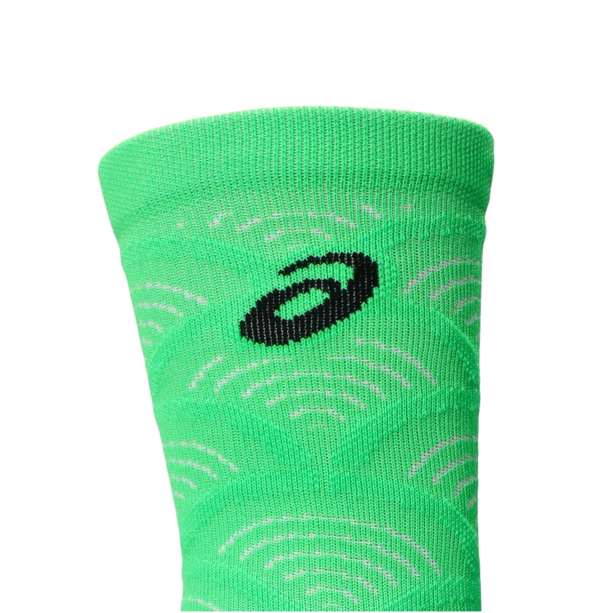 ASICS Performance Run Crew Sock Grn/Blk