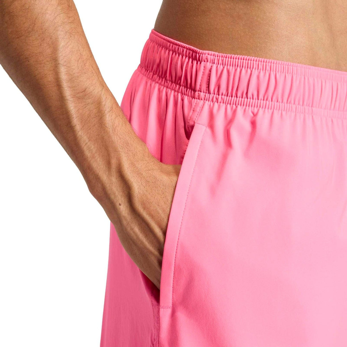 adidas Mens Essentials 5in Shorts Pink