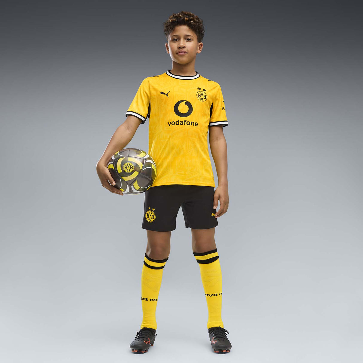 Puma BVB 26 Kids Home Jersey Yellow