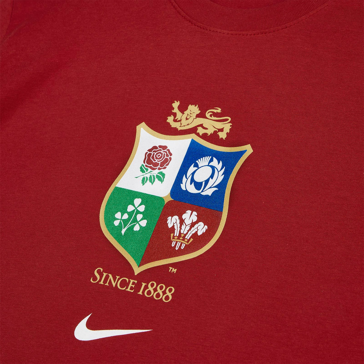 NIKE Womens Lions Mens EVGN Tee Red