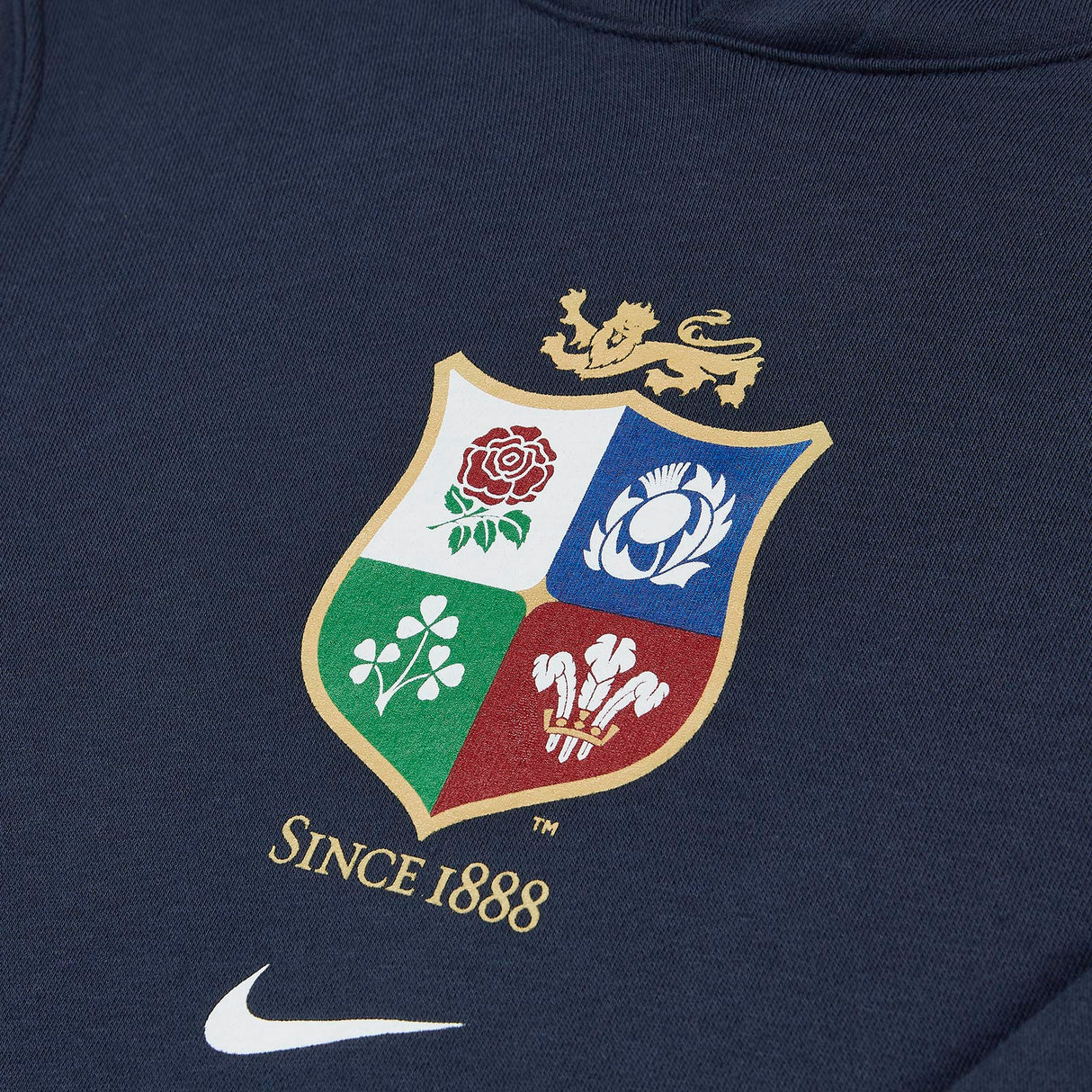 NIKE Womens Lions Kids Hoodie Navy