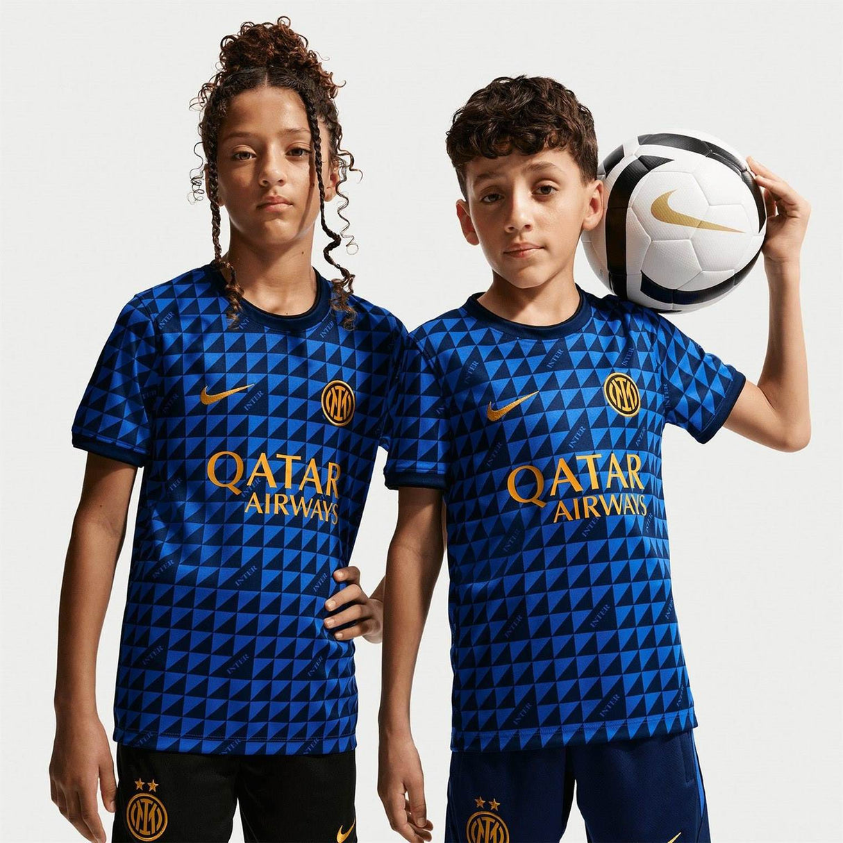 Nike Inter Milan Home Kids Dri-FIT Soccer Pre-Match Top