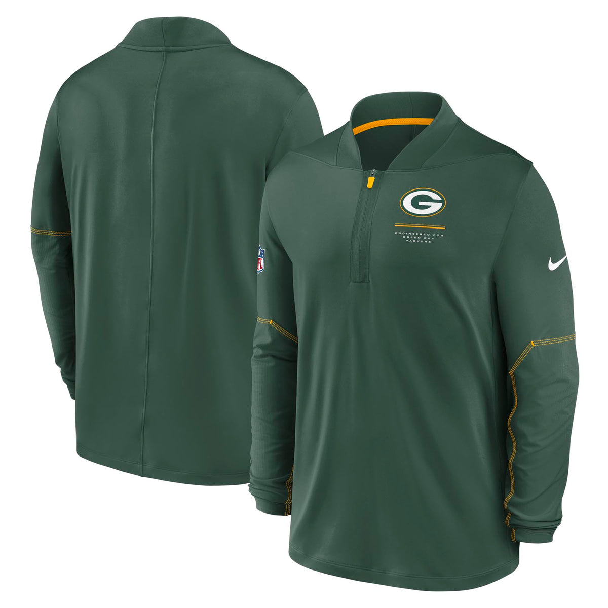 Nike Mens Packers Dri-Fit HZ Top Green