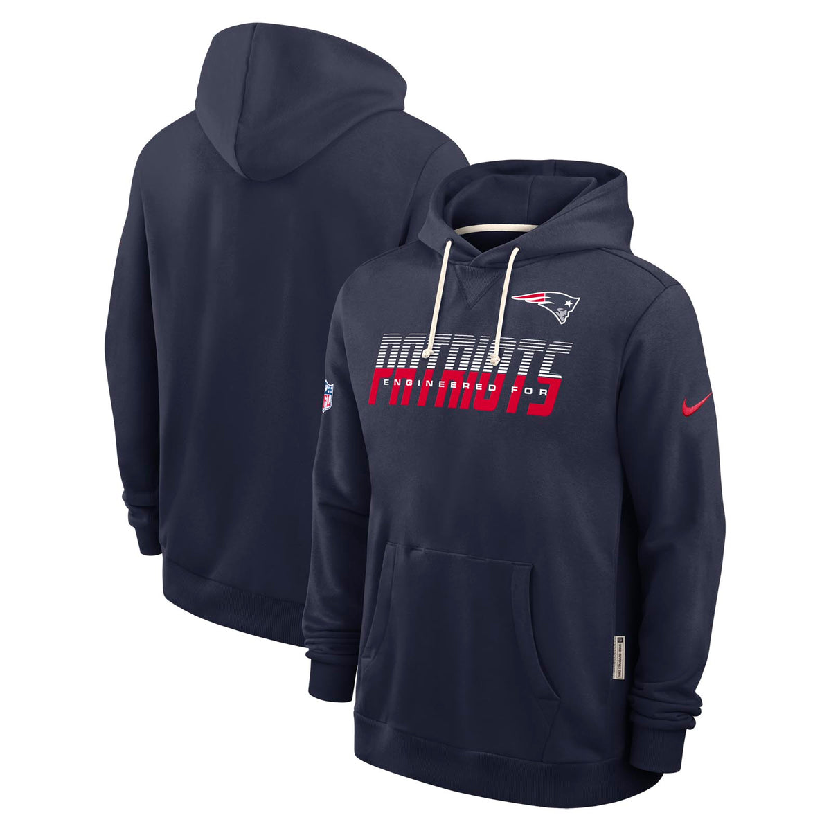 Nike Mens Patriots Dri-Fit SI Hoodie Nvy