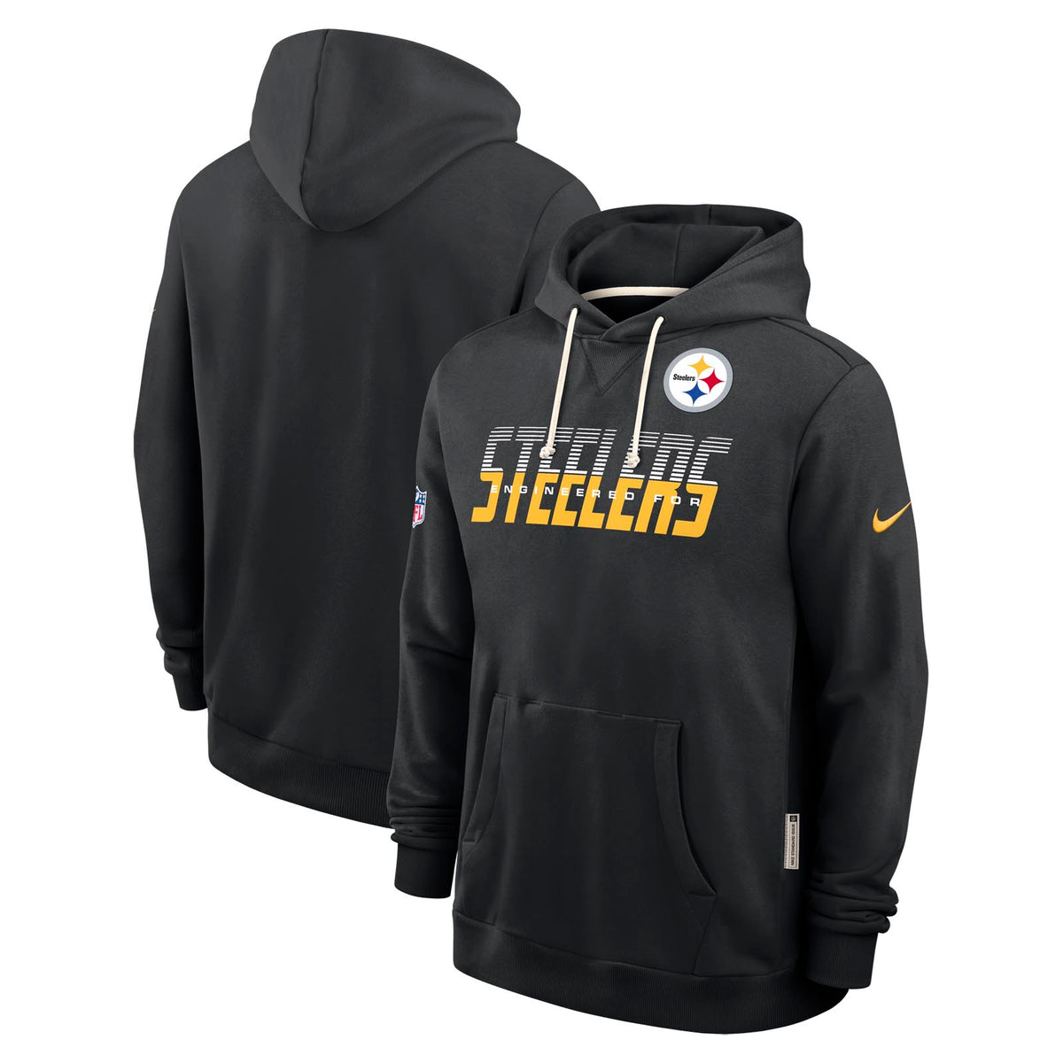Nike Mens Steelers Dri-Fit SI Hoodie Blk