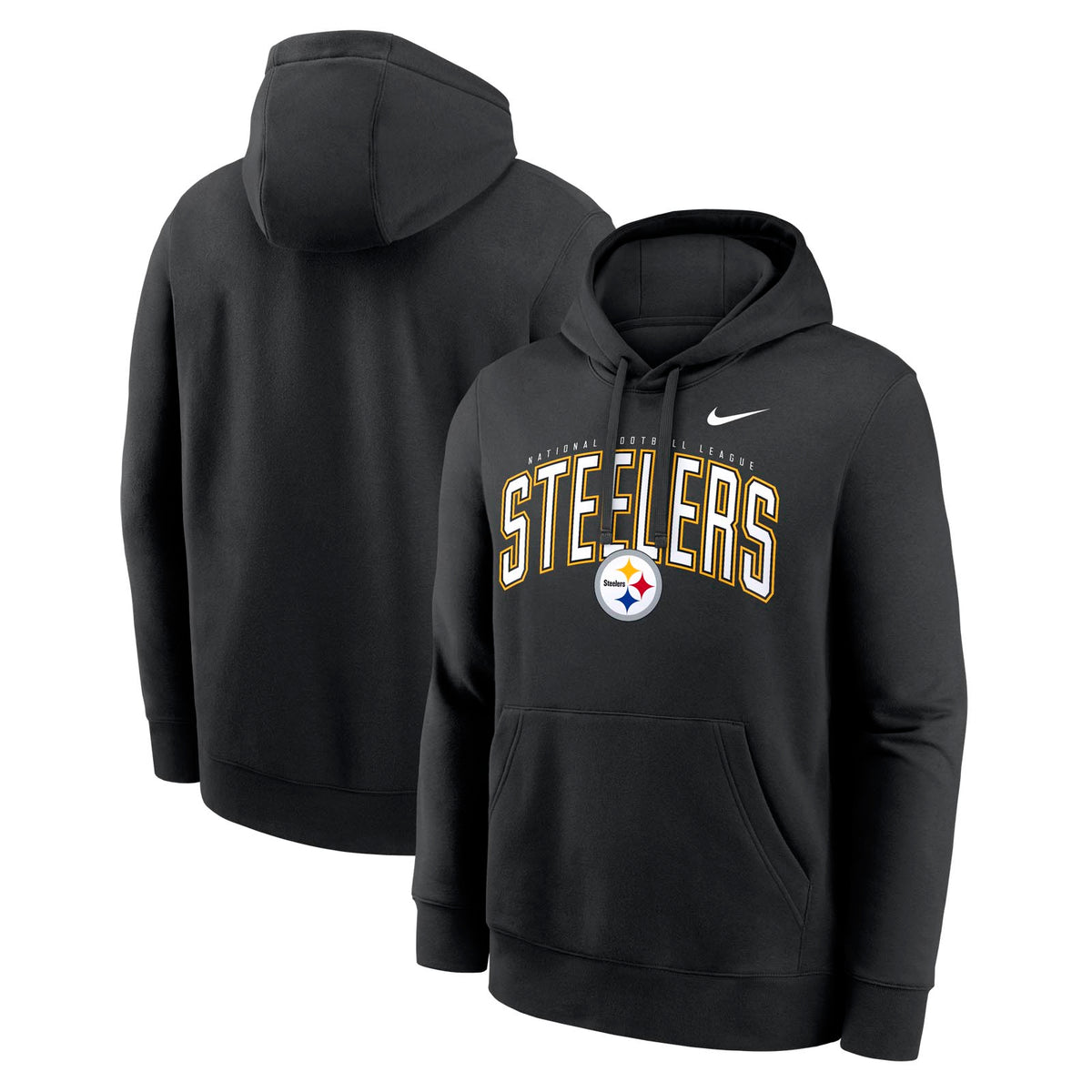 Nike Mens Steelers Club Expect Hoody Blk