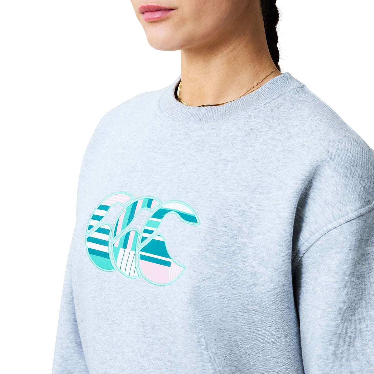 Canterbury Womens Uglies Logo Crew Grey