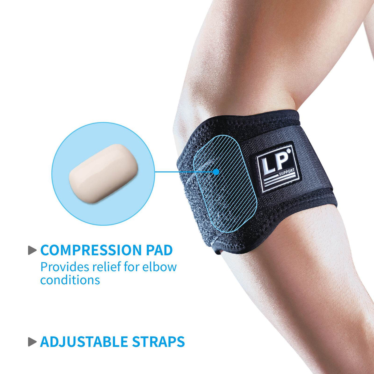 LP Extreme Tennis Golf Elbow Support Blk
