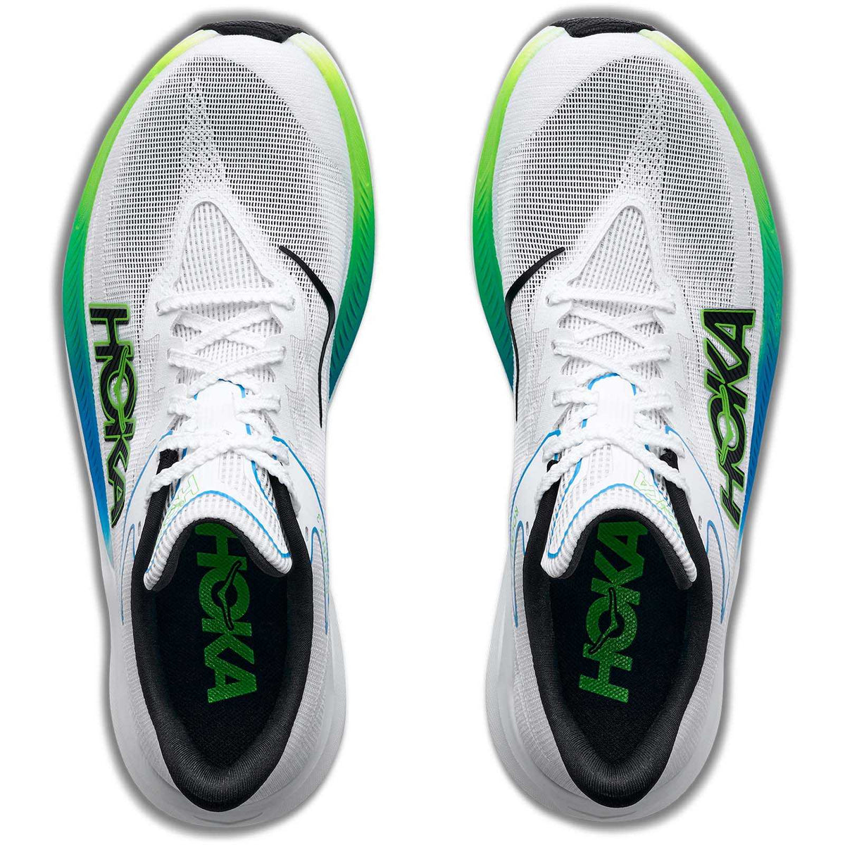 Hoka U Rocket X 3 Mens Frost Lime White