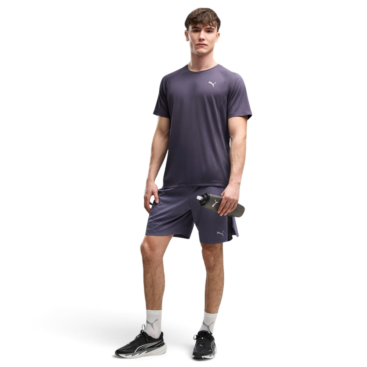 Puma Mens Run Velocity Poly Tee Navy