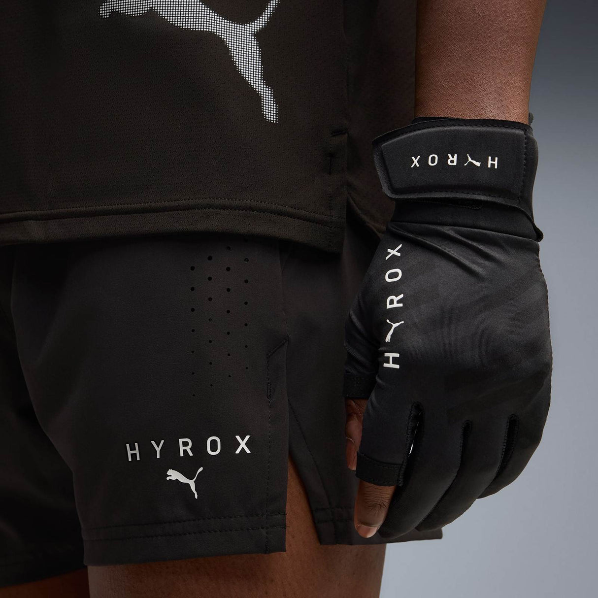 Puma Mens X Hyrox PWRMode 5in Shorts Blk