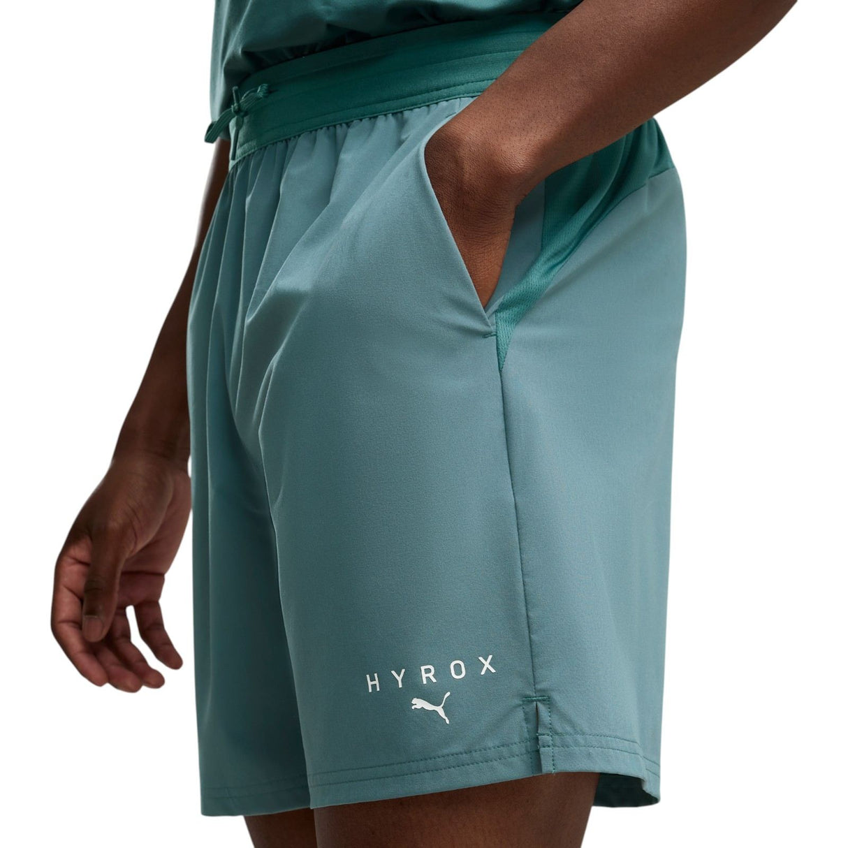 Puma Mens X Hyrox PwrTrain Shorts Green