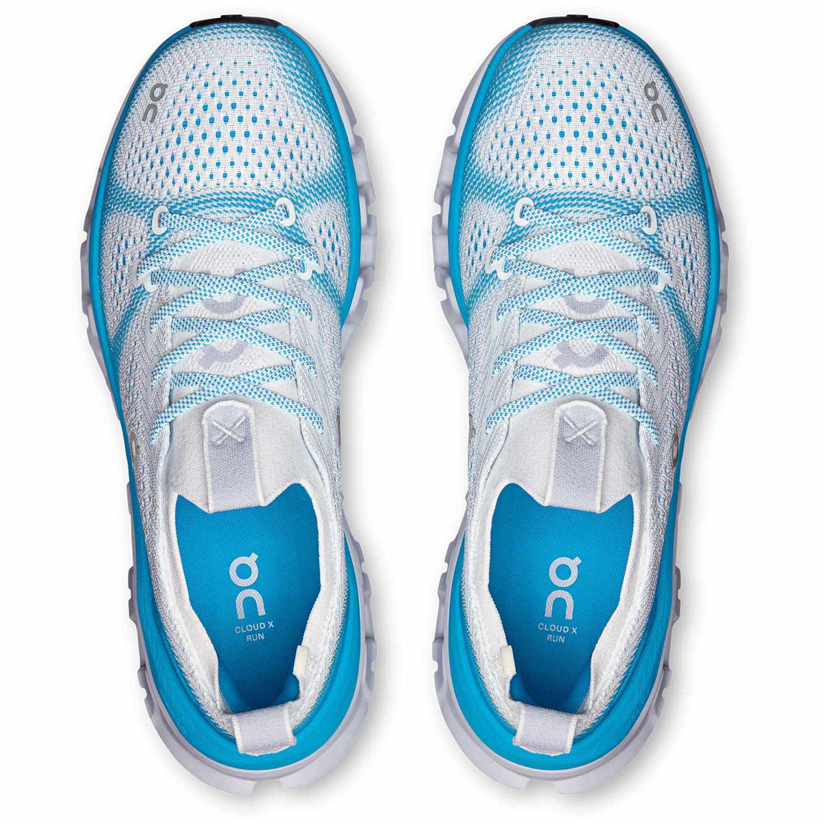 ON Cloud X Tempo Mens Ivory Isle Blue