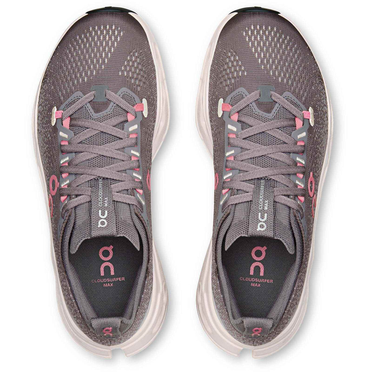 ON Cloudsurfer Max Wmns Grey Pebble Oyst