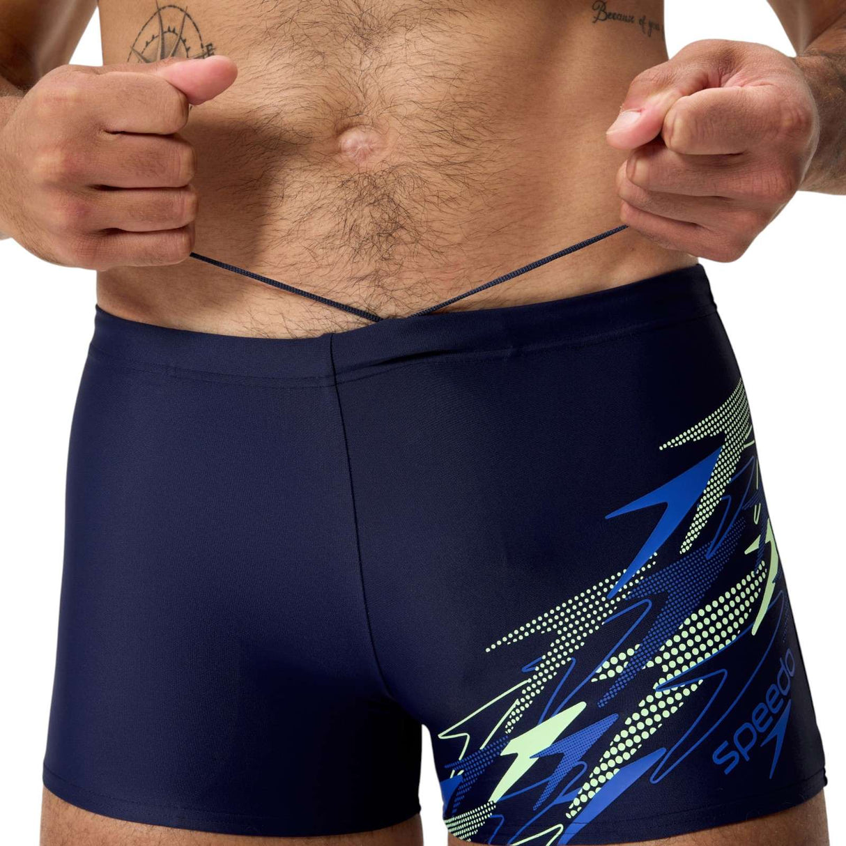 Speedo Mens Medley Logo Aquashort Navy
