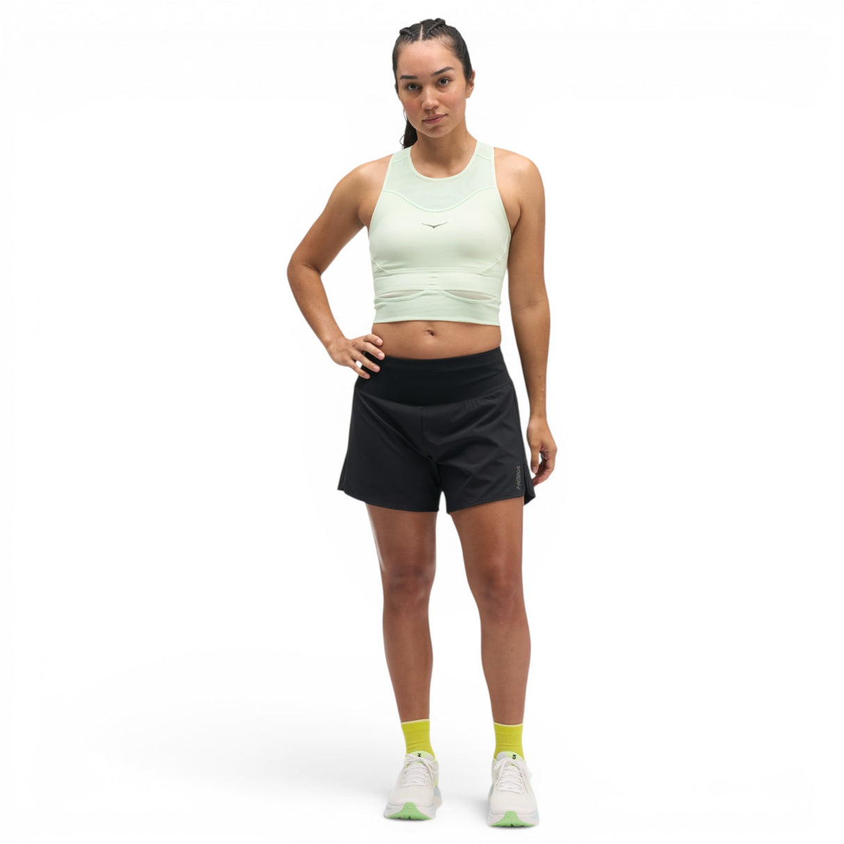 Hoka W Glide Shorts MR 5in 2IN1 Black