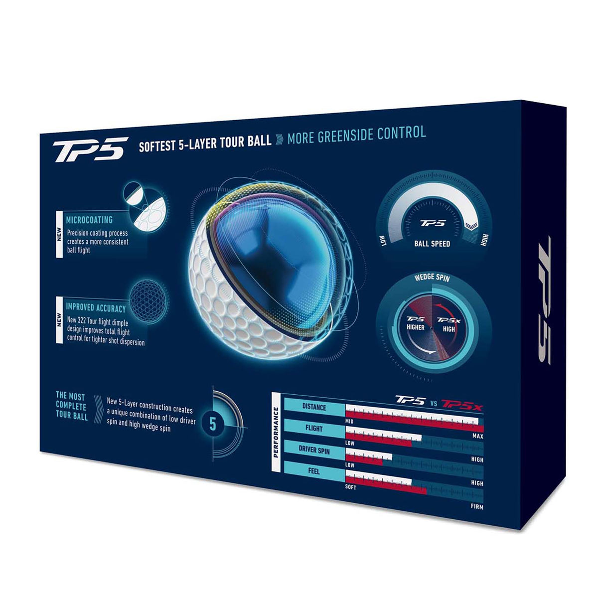 Taylormade TP5 26 Golf Ball White