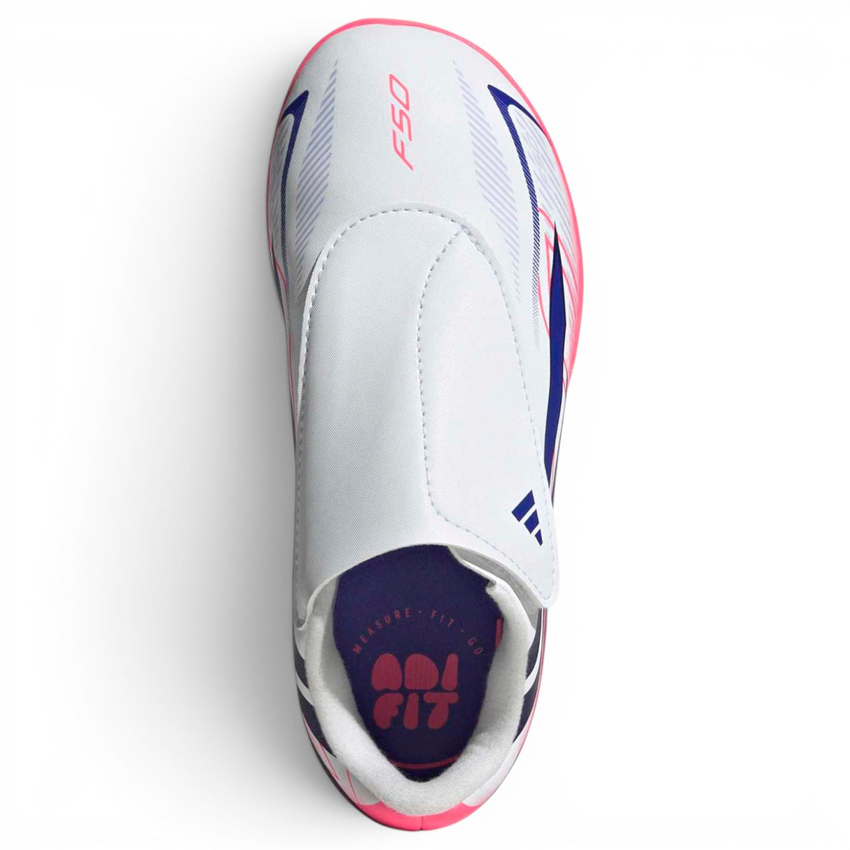 adidas Jnr F50 Hyperfst Club Velc FG Wht