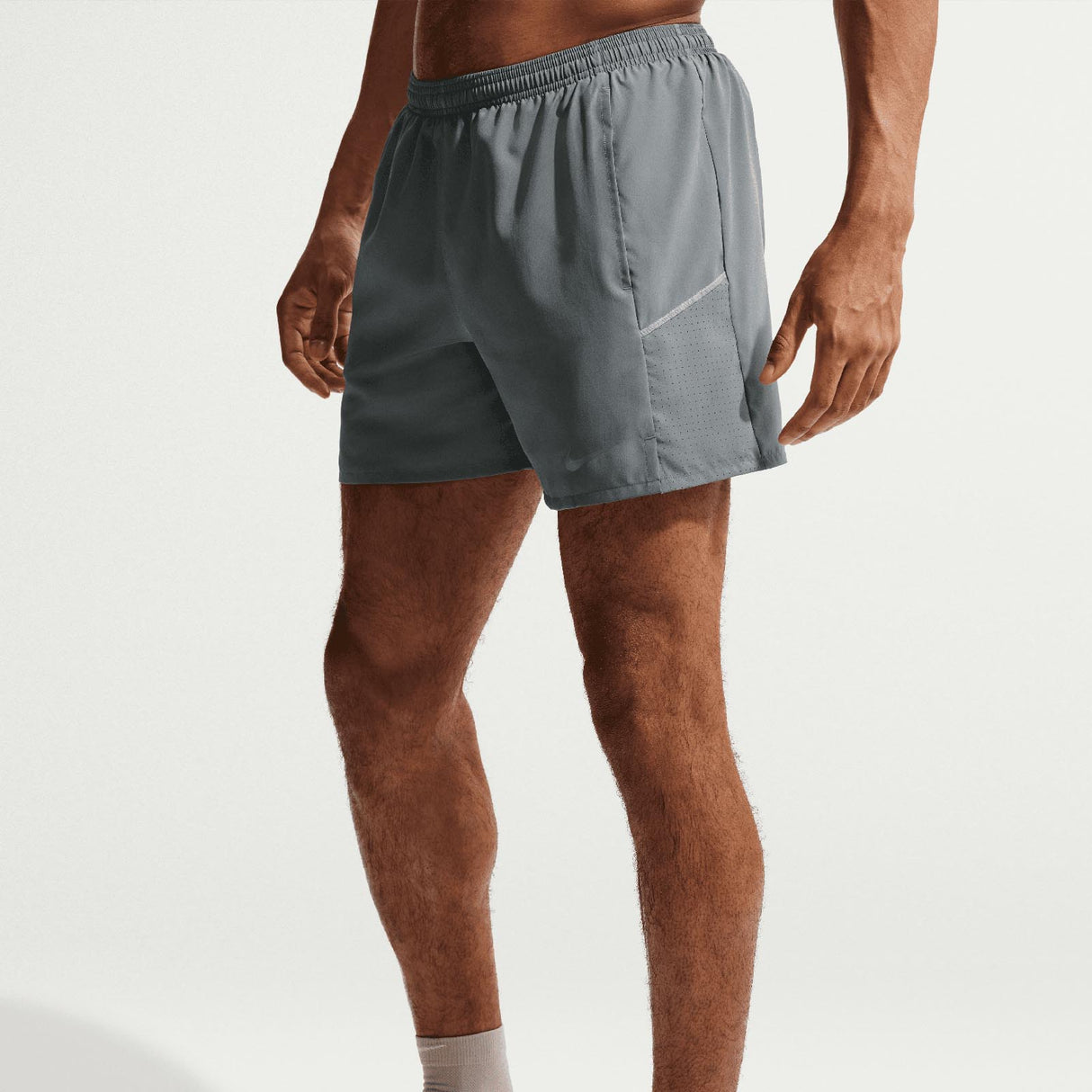Nike Mens DF Miler 5BF Shorts Grey