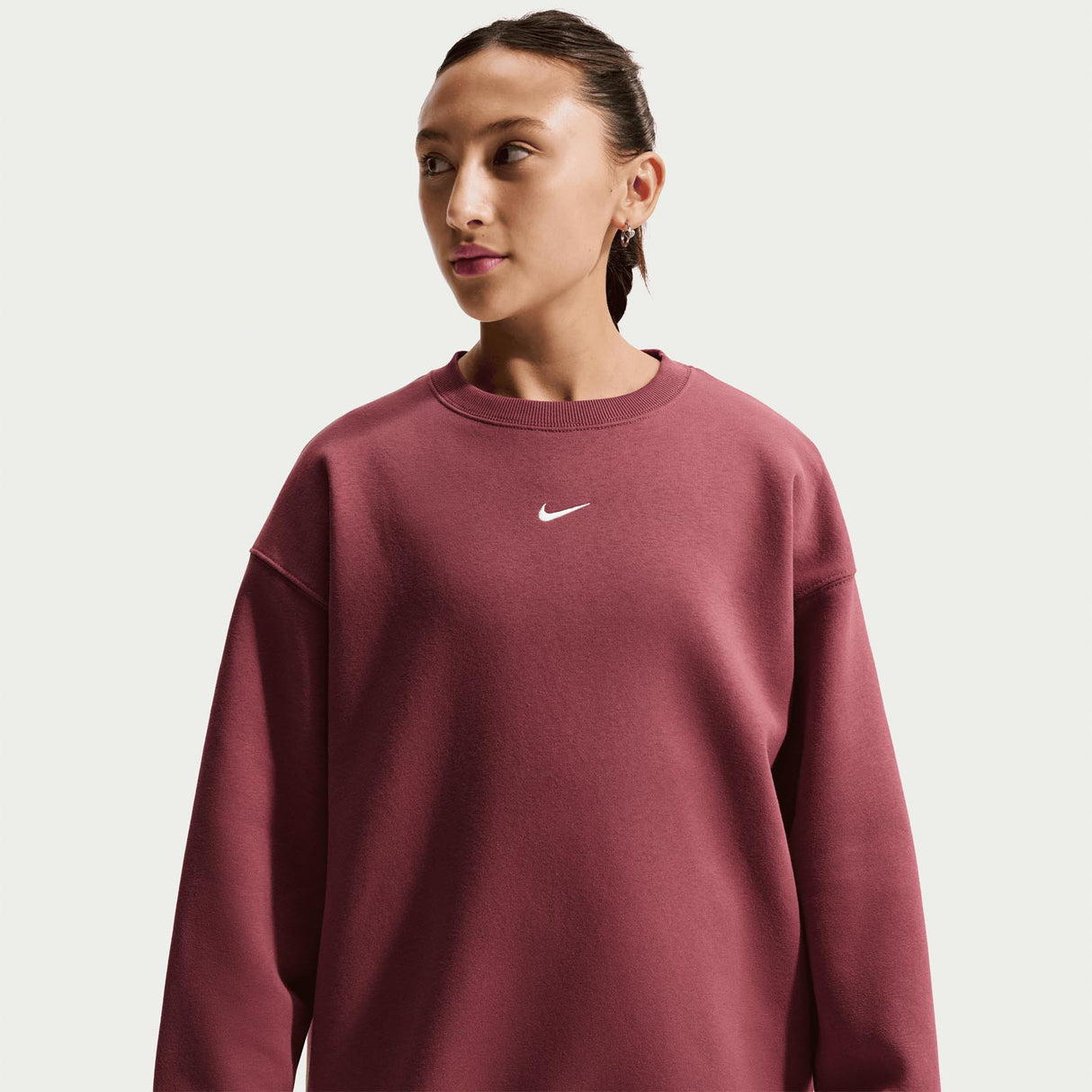 Nike G NSW Studio Flc OS Crew LBR Pink