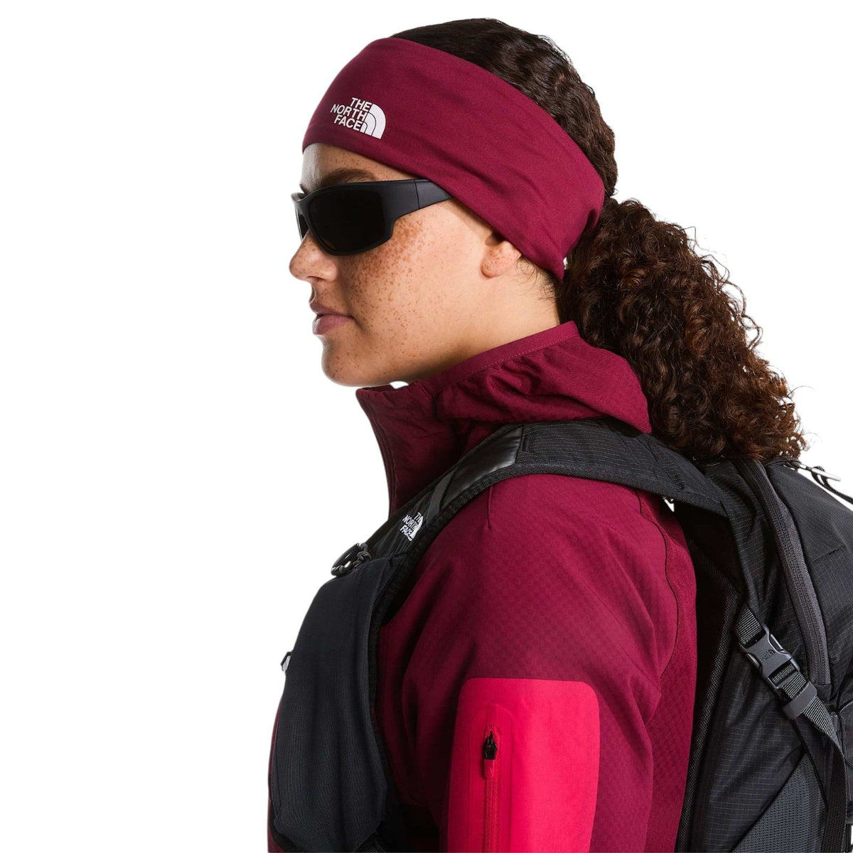 TNF Wmns Base Headband Burgundy