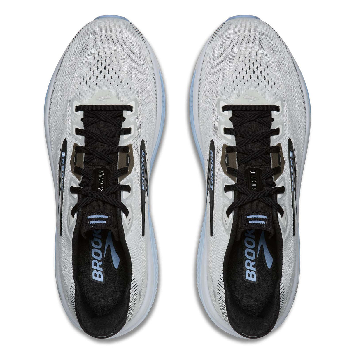 Brooks Ghost 18 Wide Mens White/Black