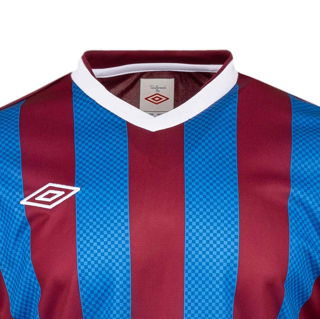 Umbro Checker Stripe SS Jrsy K Red/Royal