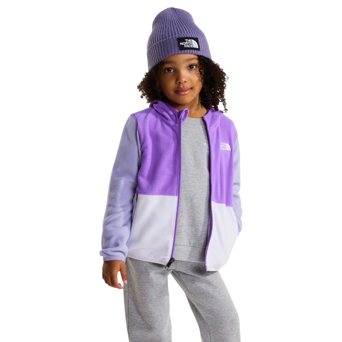 TNF Jr Kid Glacier FZ Hoody Elevation Wh
