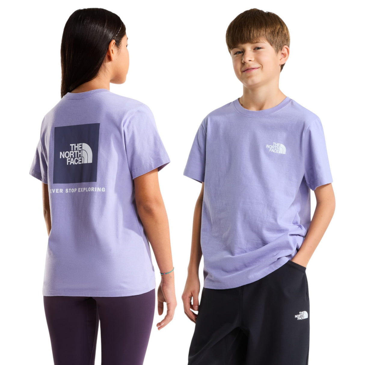 TNF Teen Evolution Box NSE SS Tee Purple