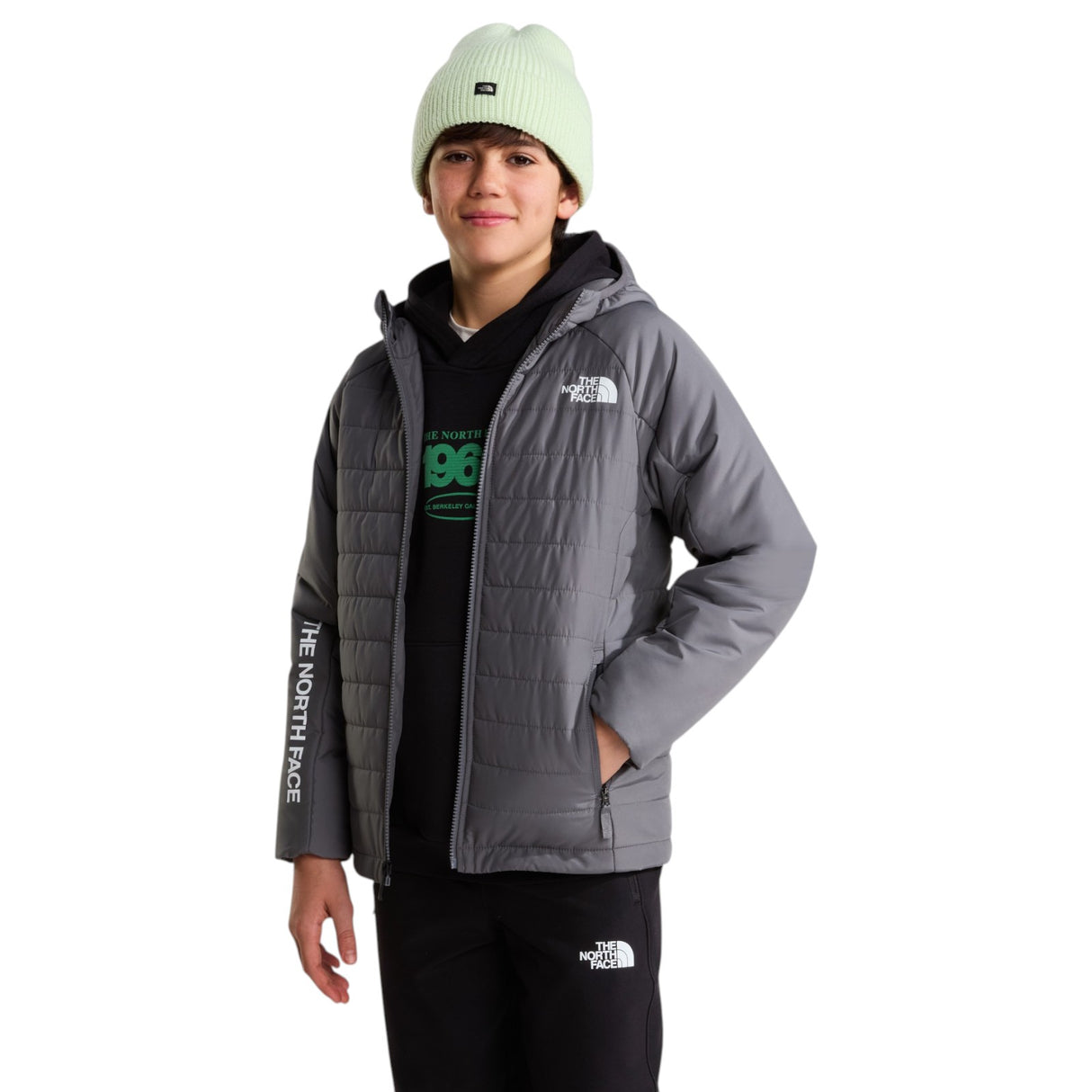 TNF Boys Never Stop Jacket Grey