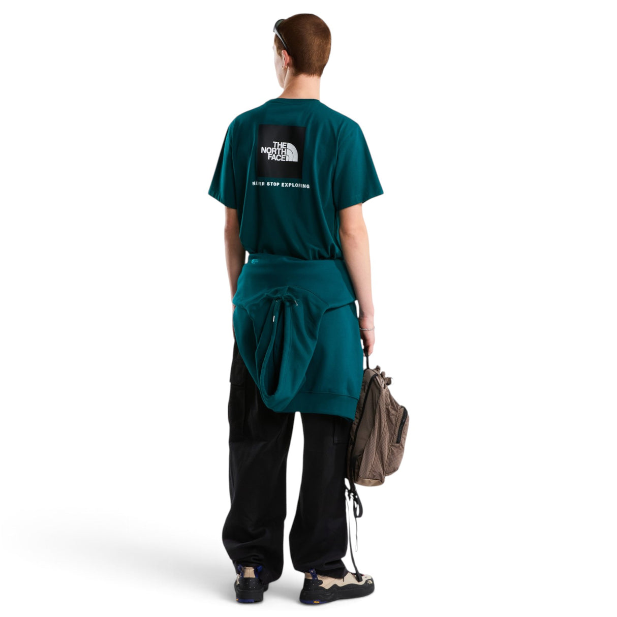 TNF Mens Evolution Box NSE SS Tee Green