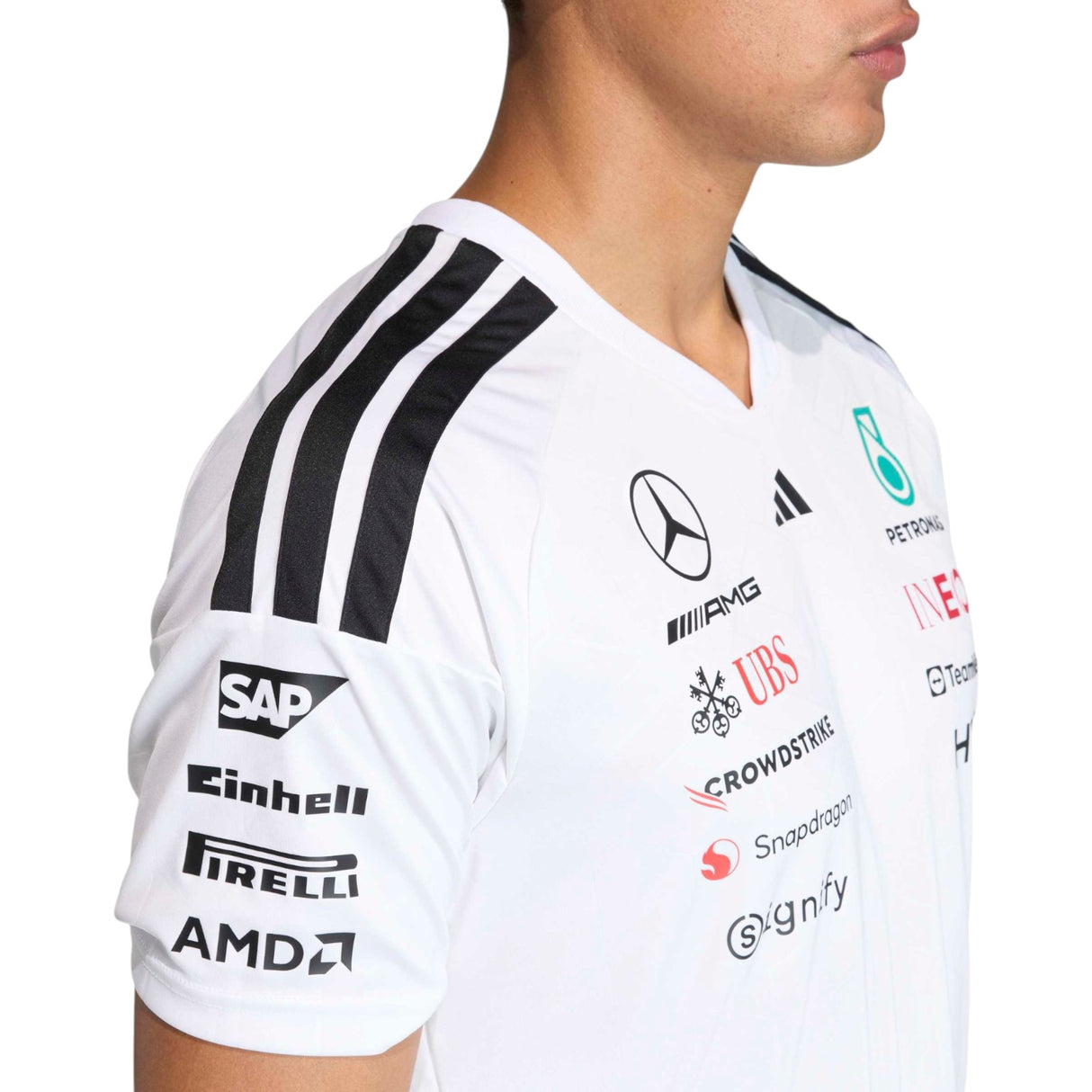 adidas Mercedes Driver Tee White
