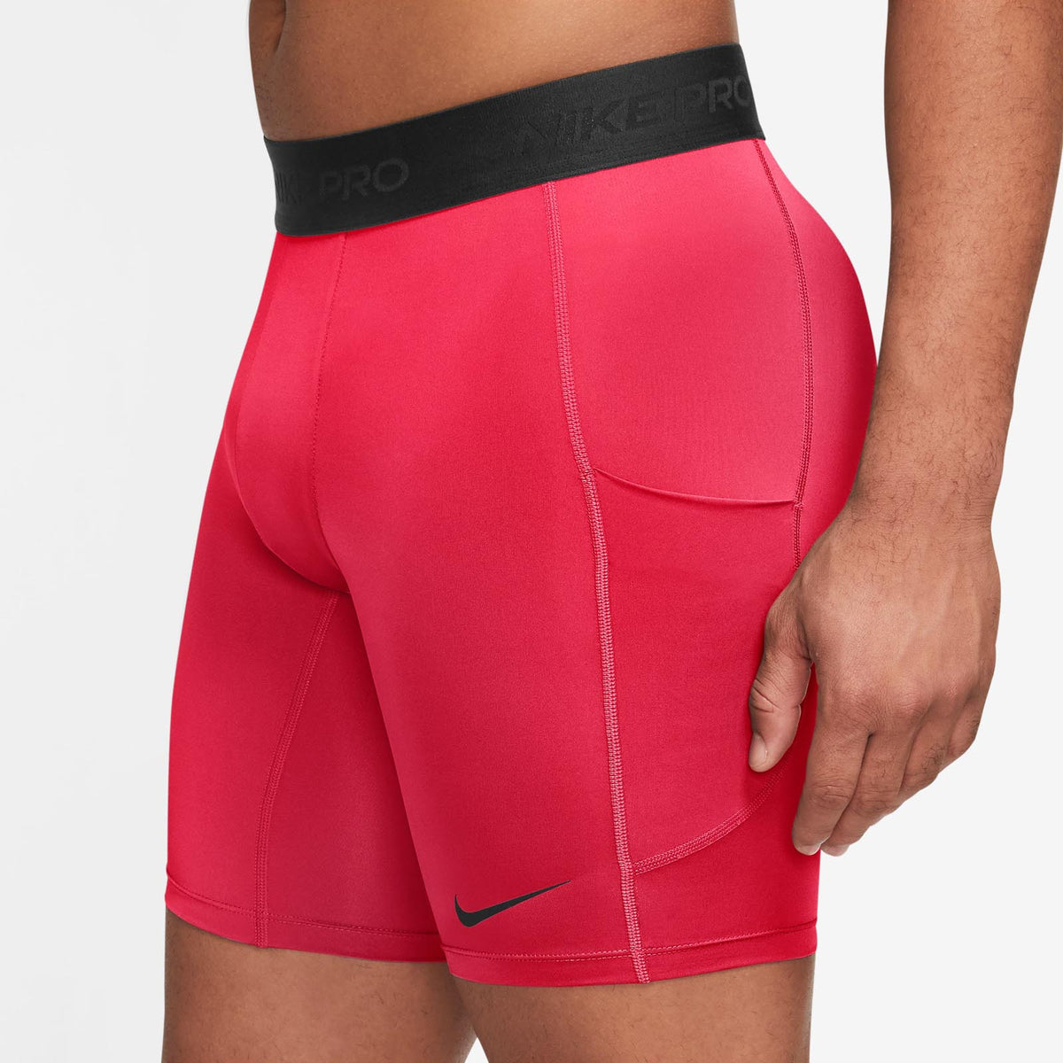 NIKE MENS NP DF LONG SHORT Red