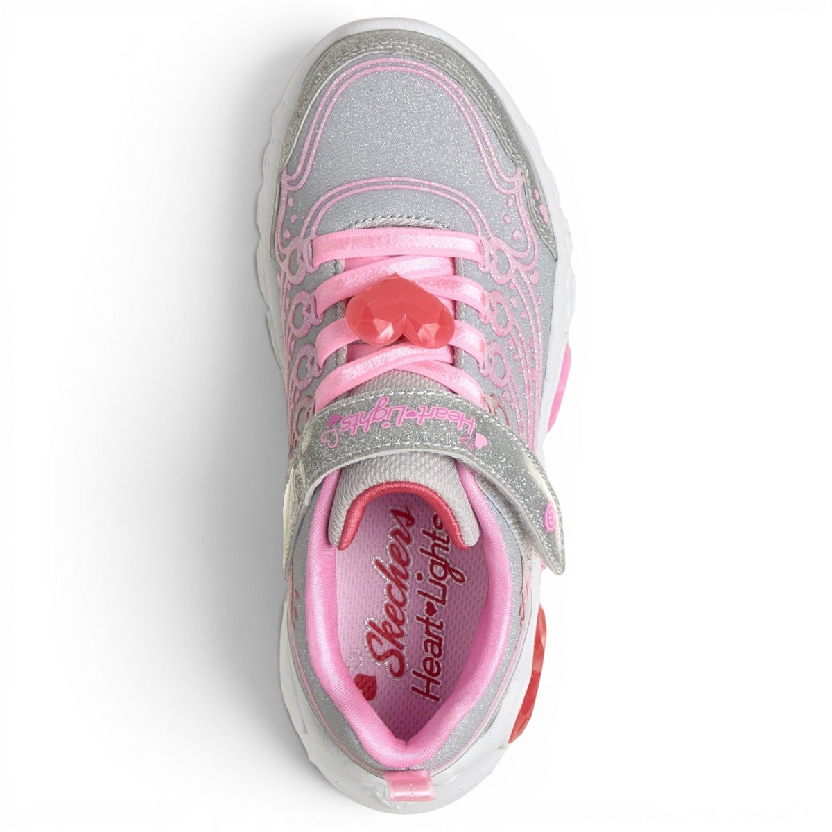 Skechers Enchanted Heart Lights Jr G Gry