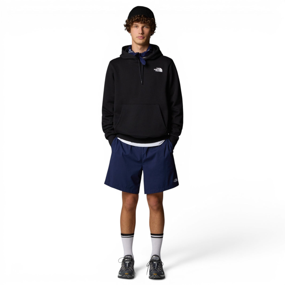 TNF Mens Simple Dome Regular Hoodie Blk