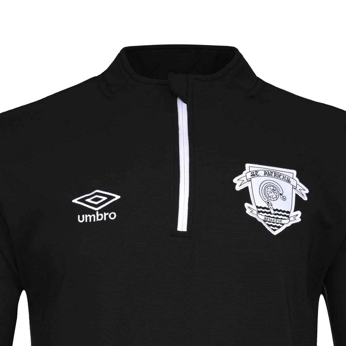 Umbro St Patricks Ath 26 QZ Top Black