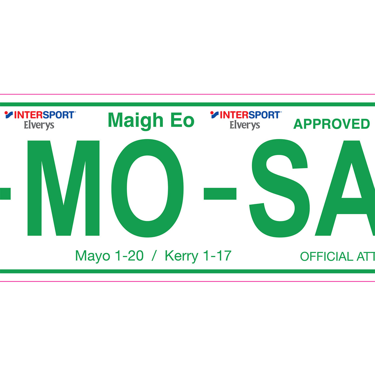 26-MO-SAM Mayo GAA Number Plates