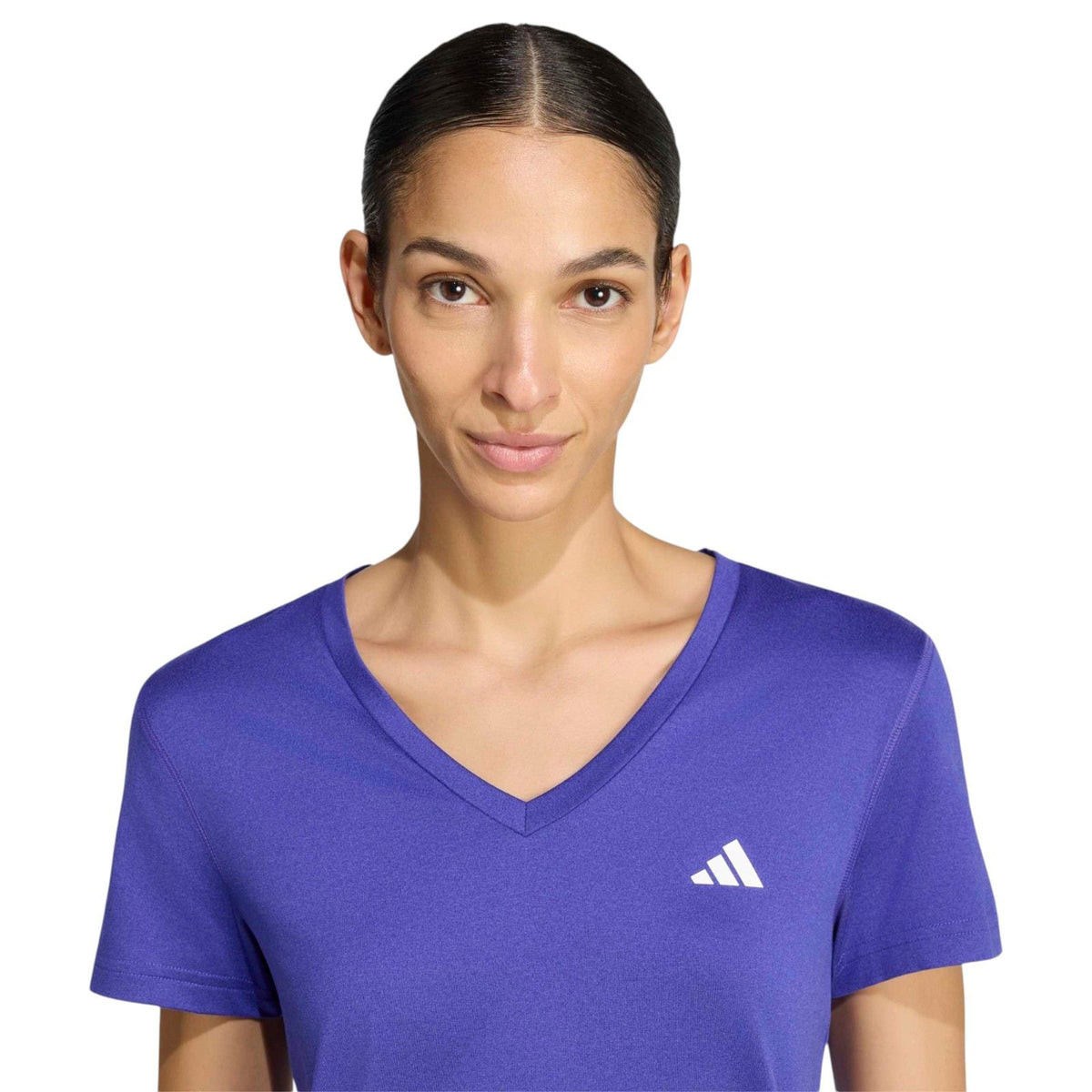 adidas Womens V Neck Tee Purple