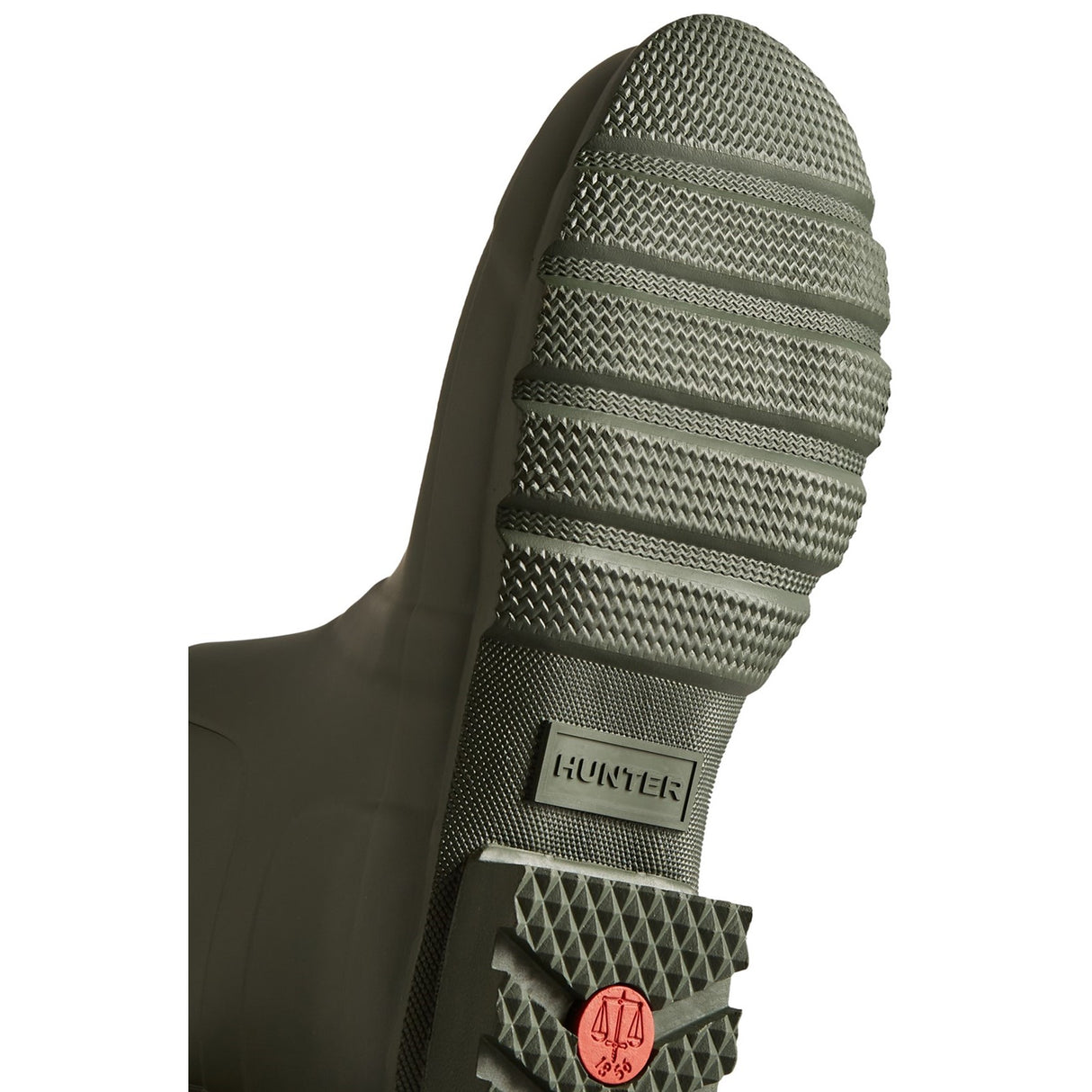 Hunter Mens Original Short Wellington Boots Dark Olive