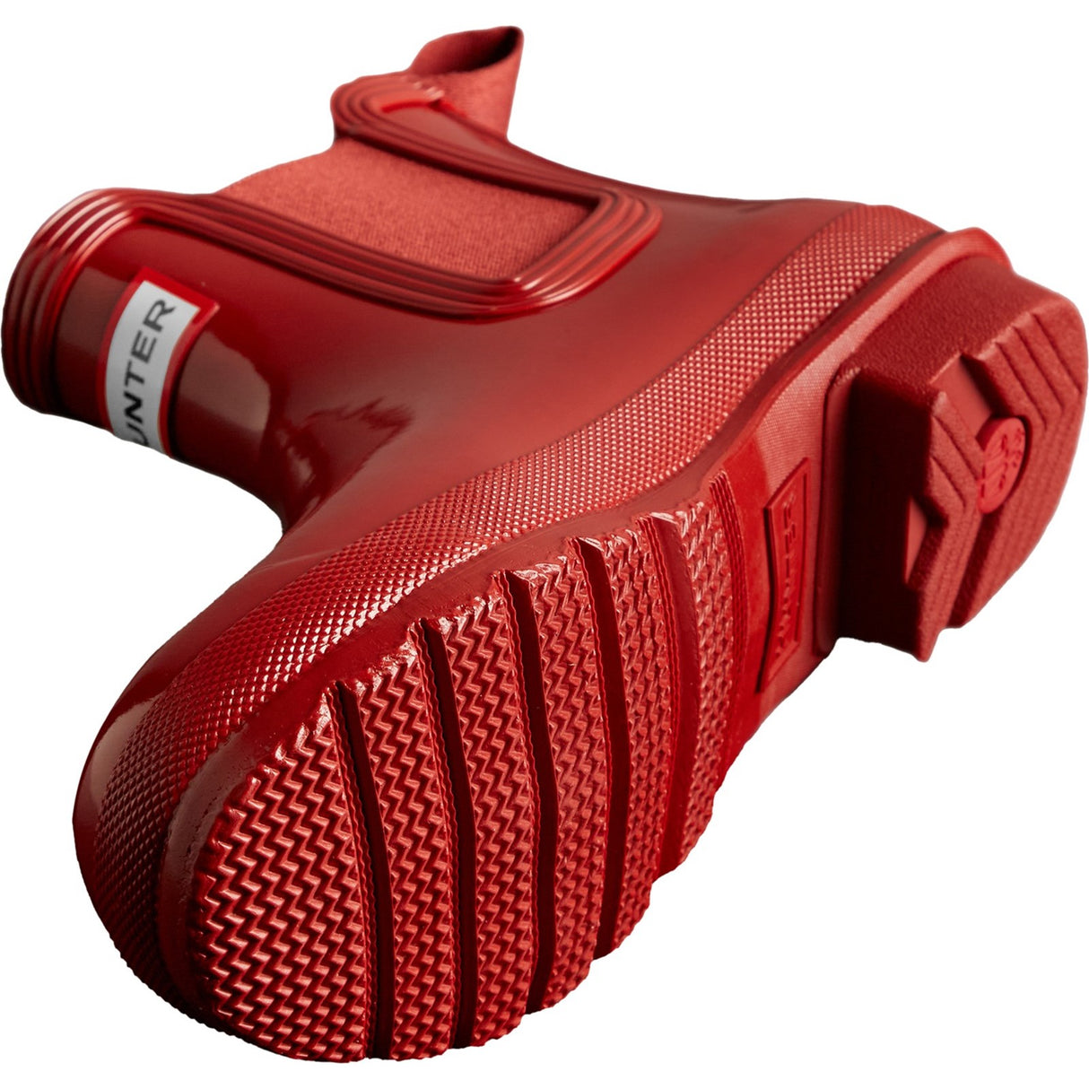 Hunter Womens Womens Original Chelsea Gloss Boot Military Red