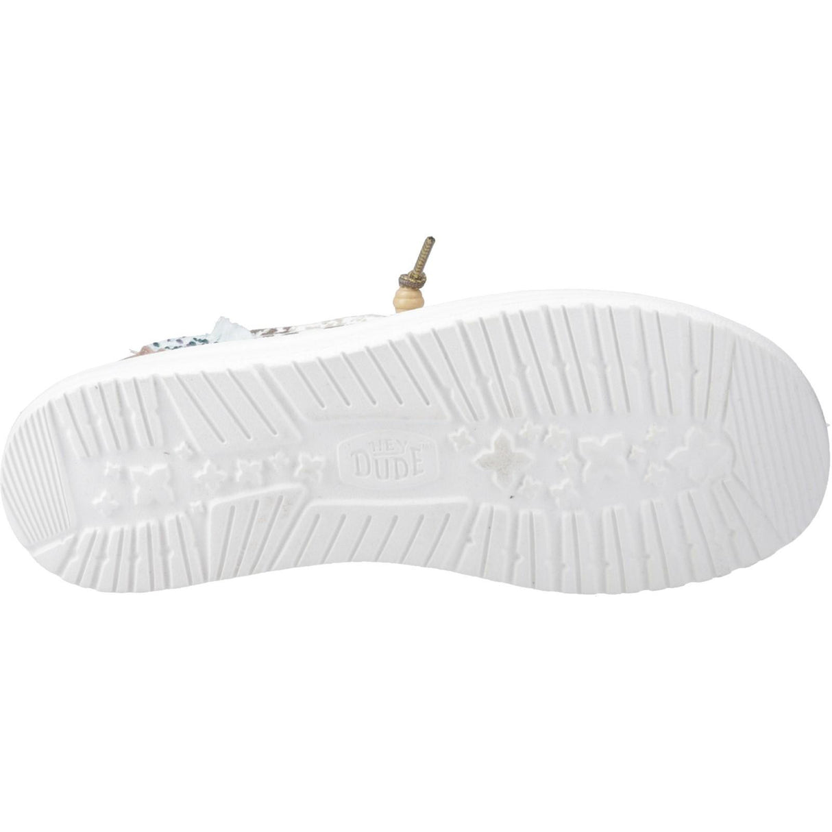 HEYDUDE Womens Wendy Disco Cow Shoes Tan