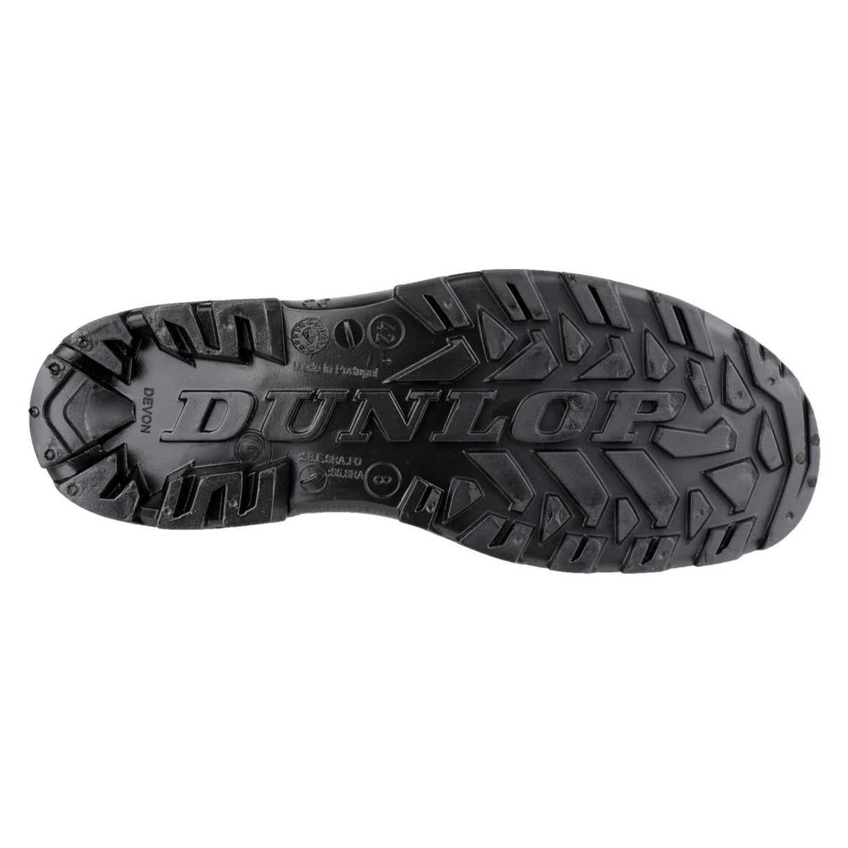 Dunlop Unisex Devon Full Safety Wellington Green/Black