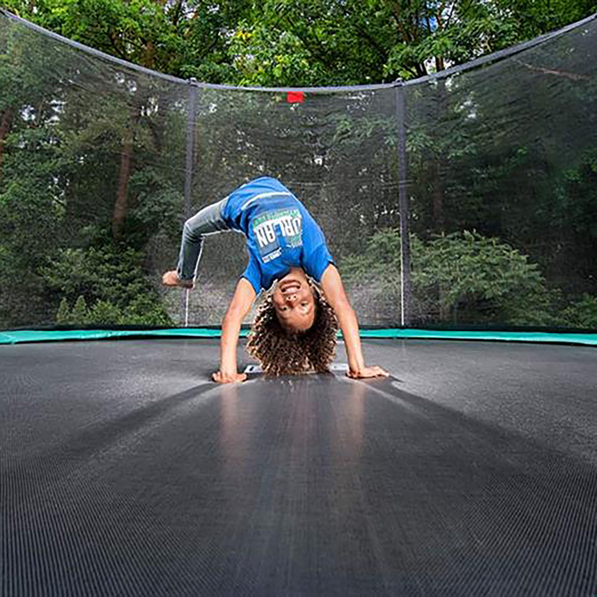 BERG Favorit Regular 380 Trampoline Green + Safety Net Comfort