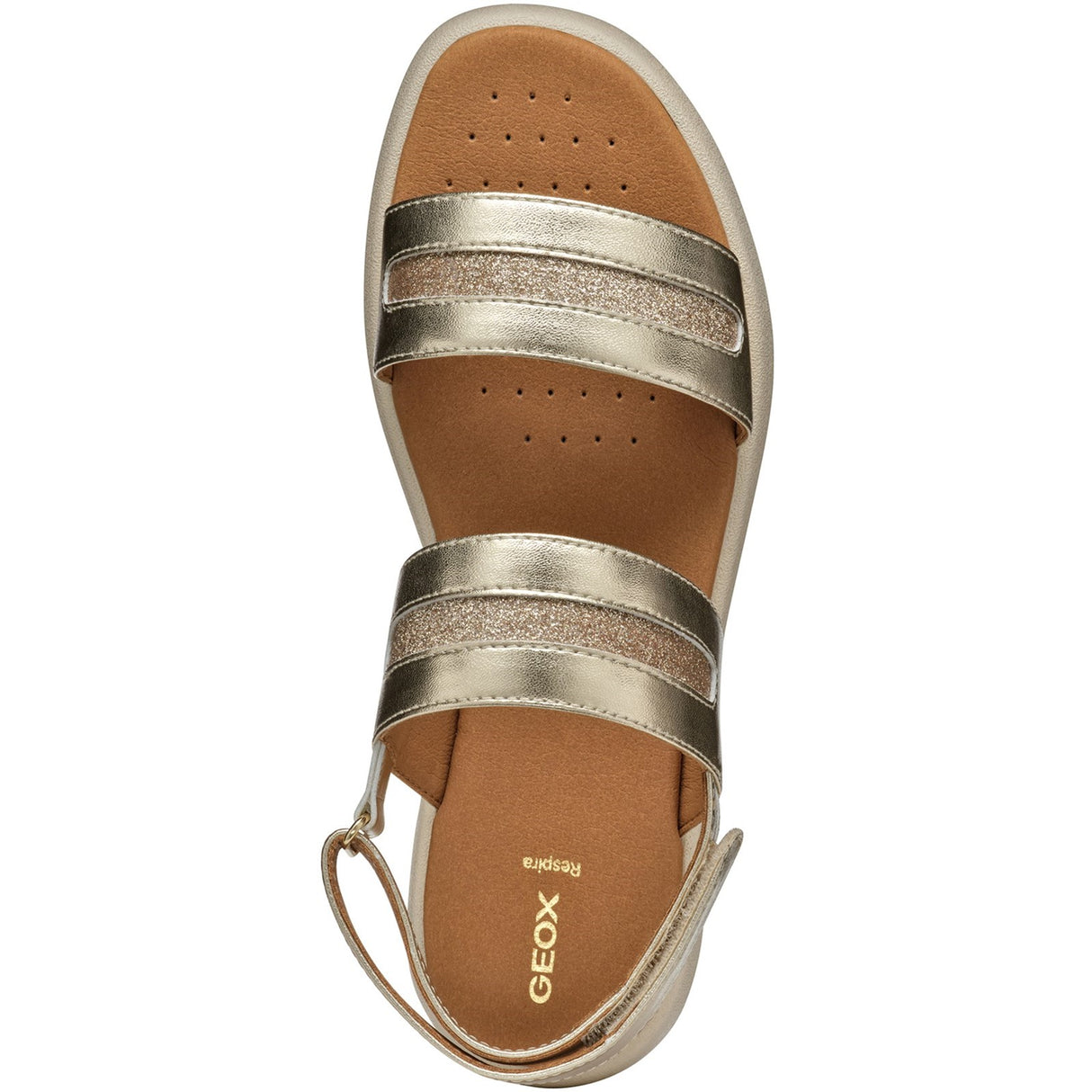 Geox Womens D CAMALEI SANDALS Light Gold