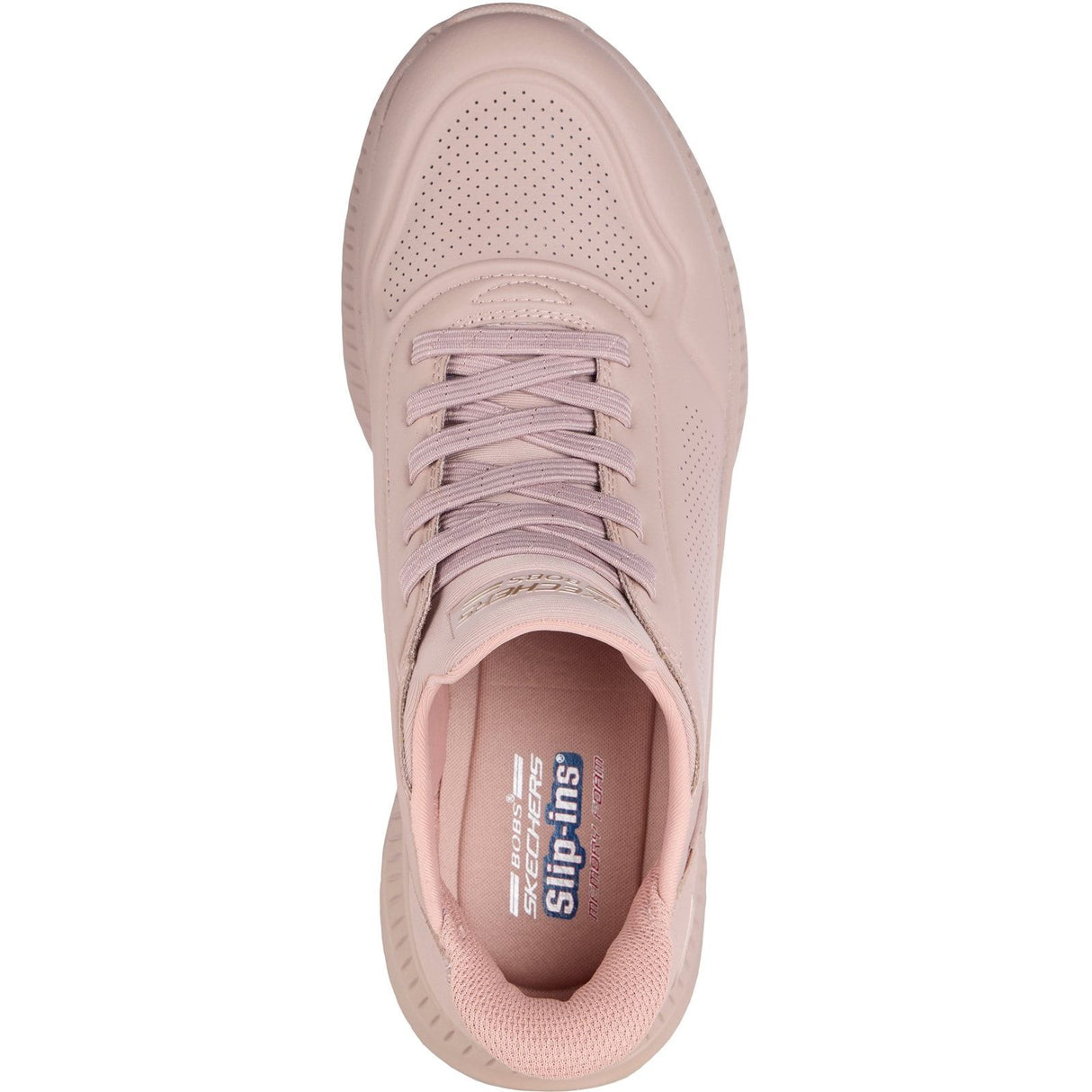 Skechers Womens BOBS Squad 4 Key Look Trainers Blush
