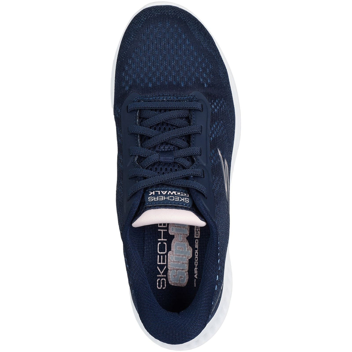 Skechers Womens Go Walk Now Khloe Trainers Navy/White