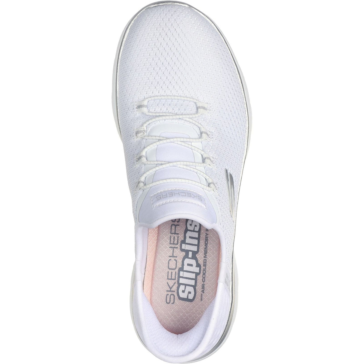 Skechers Womens Summits Diamond Dream Trainer White/Silver
