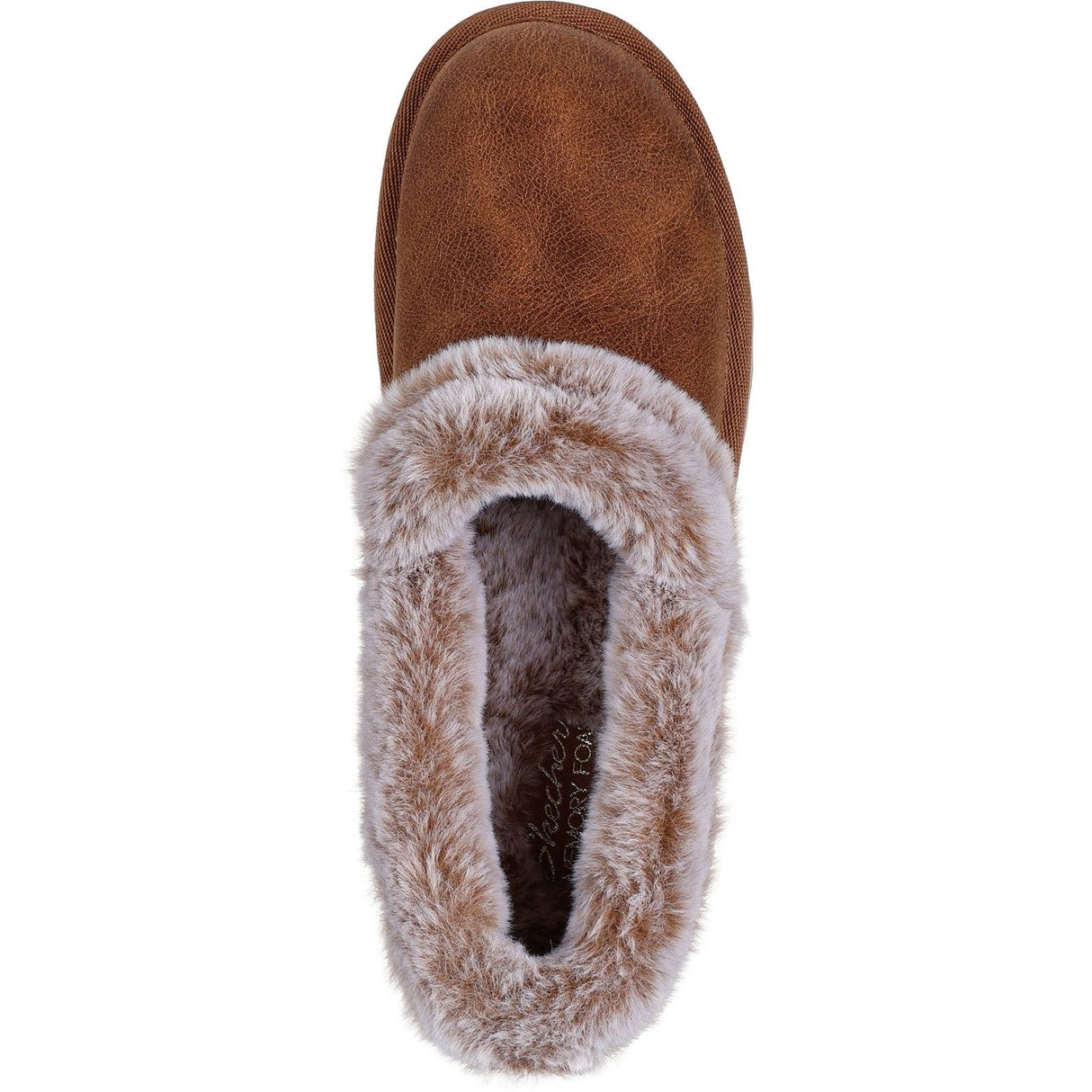 Skechers Womens Cozy Up Slippers Chestnut