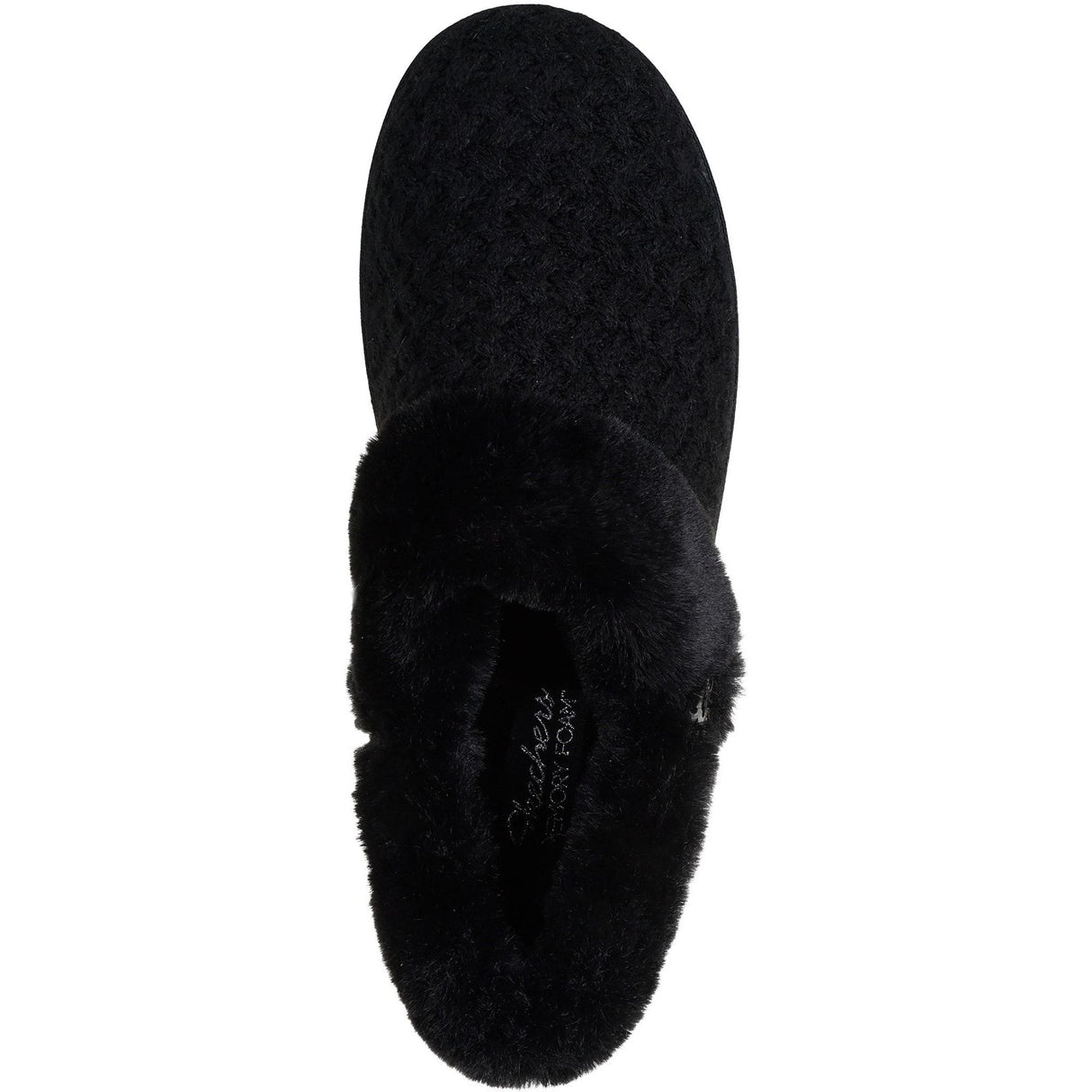 Skechers Womens Cozy Campfire Frosty Promise Slippers Black