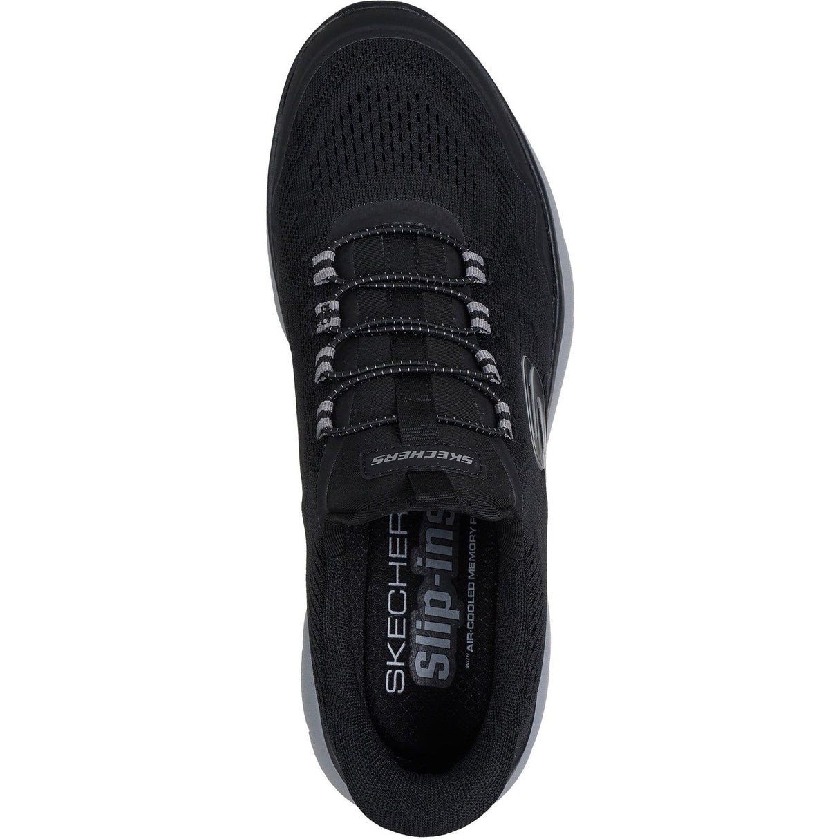 Skechers Mens Summits Top Rate Trainers Black/Charcoal